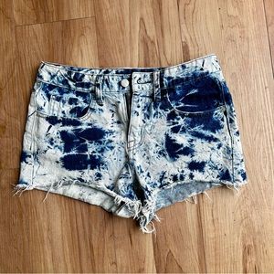 Mossimo High Rise Acid Wash Short Shorts